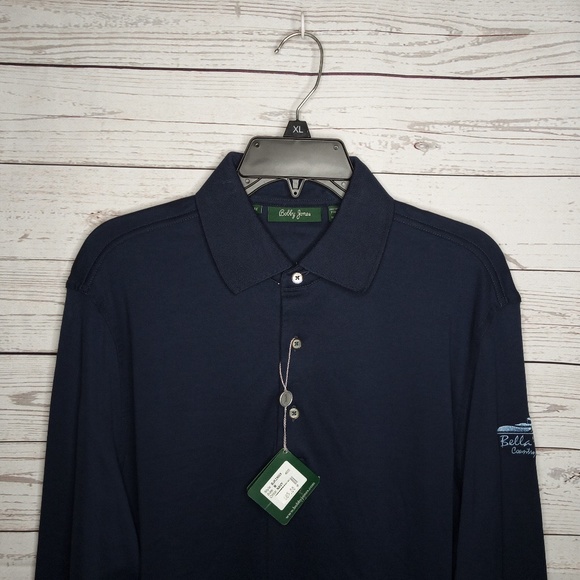 Bobby Jones Shirts Bobby Jones Mens Sz Medium Ls Shirt Golf Navy